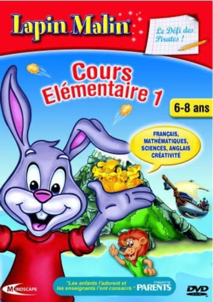 Lapin malin DVD - Le défi des pirates -2e primaire, Enlèvement, Comme neuf