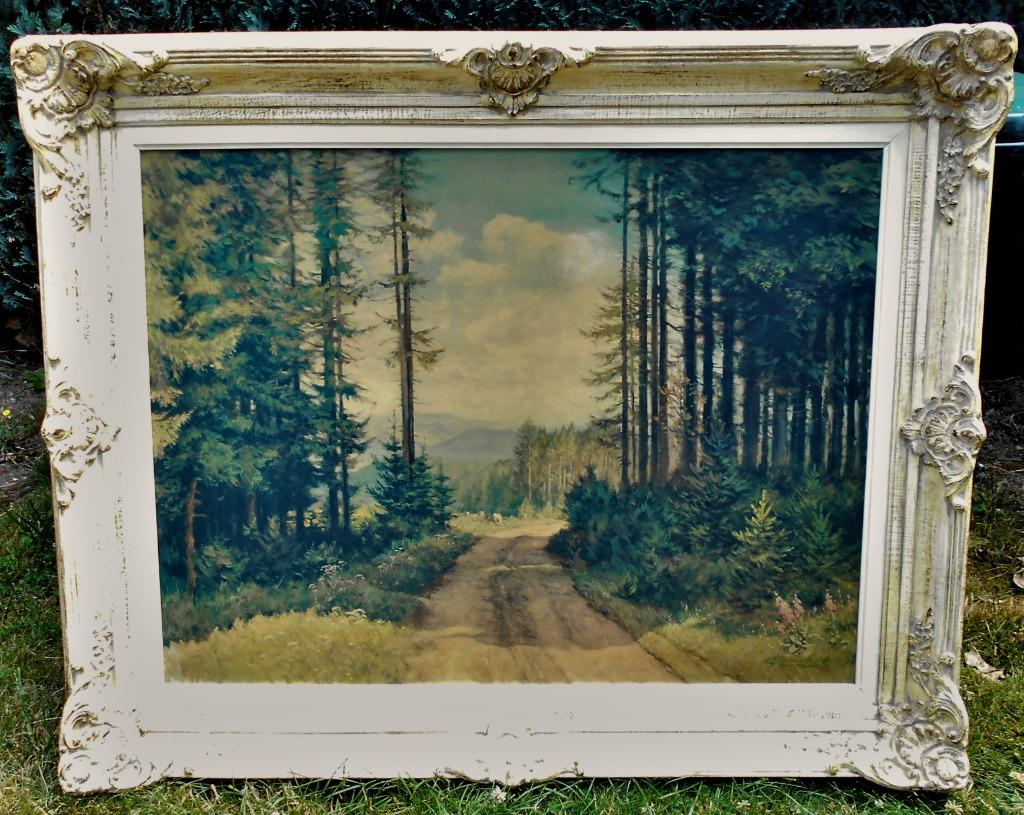 beau grand tableau peinture Ernest Frommhold tres bon état, Enlèvement