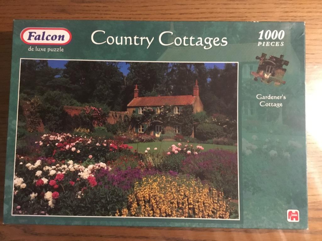 Puzzel Falcon 1000 stukjes : gardener's cottage, Ophalen of Verzenden, 500 t/m 1500 stukjes, Gebruikt, Legpuzzel