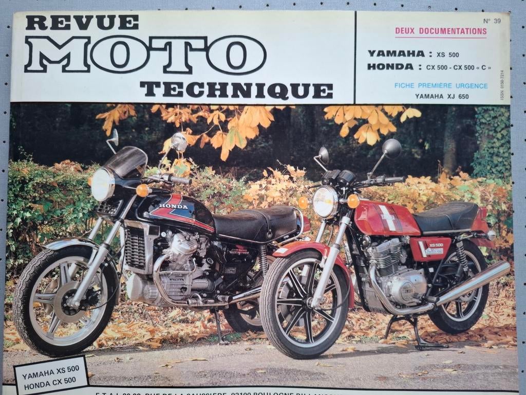Yamaha XS 500 et Honda CX 500, Motos, Enlèvement, Honda