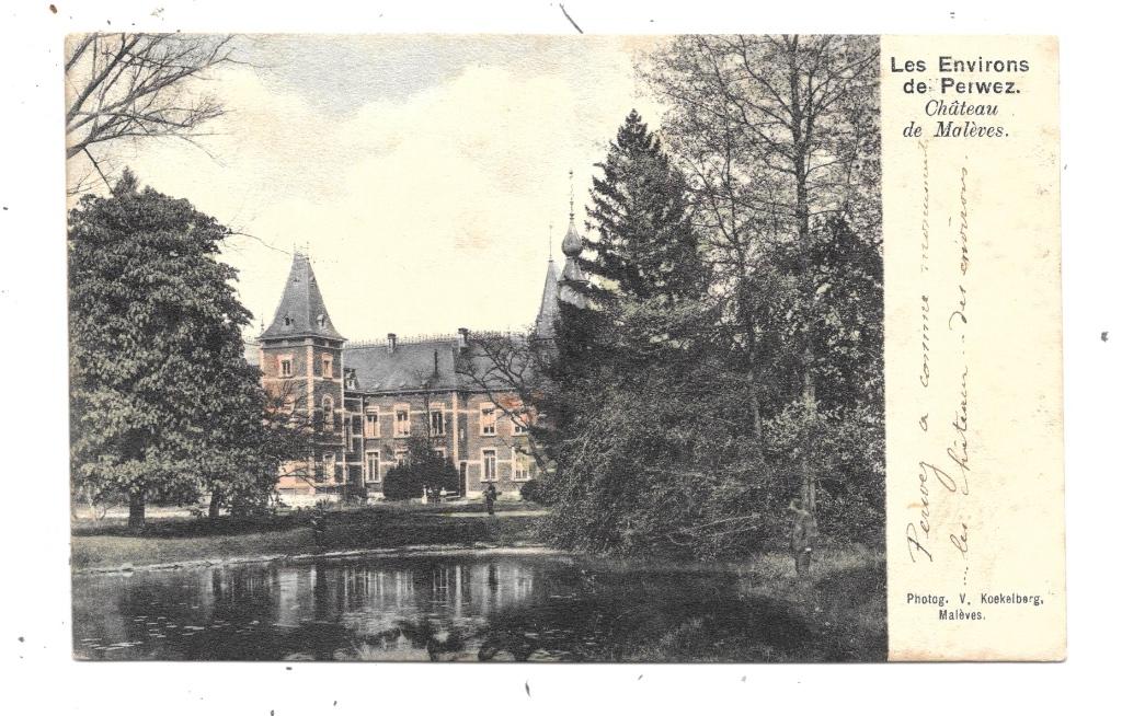 Malèves NA14: Château de Malèves 1902, Collections, Envoi, Avant 1920, Affranchie, Brabant Wallon