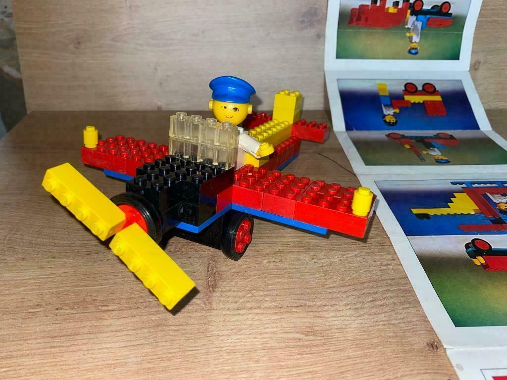 LEGO 250 Aeroplane and Pilot Vliegtuig met piloot, Ophalen, Gebruikt, Complete set, Lego