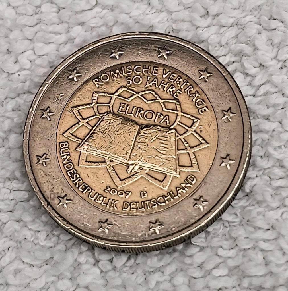 2 euro herdenkingsmunt 2007 pactum romanum duitsland D, Postzegels en Munten, Munten | Europa | Euromunten, Ophalen of Verzenden