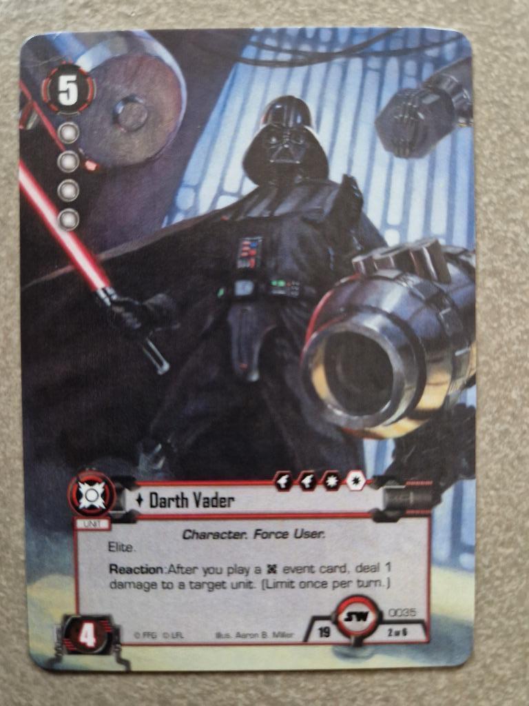 Star Wars Jce Lcg The Card Game Darth Vader World FFG, Enlèvement ou Envoi, Comme neuf, Jeu