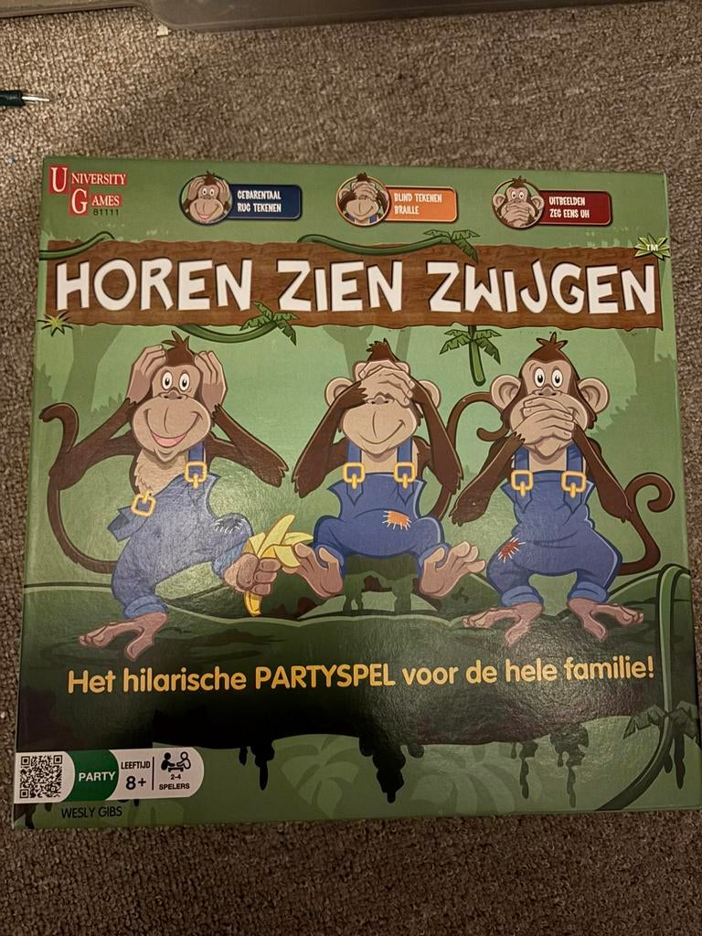 Horen zien zwijgen, Ophalen, Zo goed als nieuw, University Games