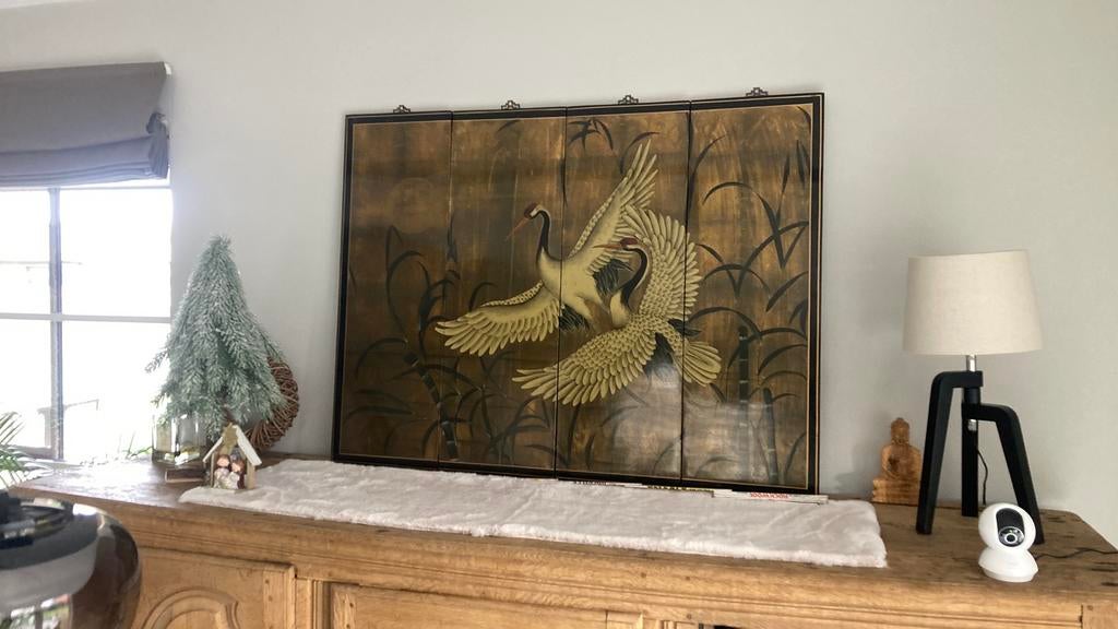 Antieke chinese kader in 4 stukken, Antiek en Kunst, Ophalen