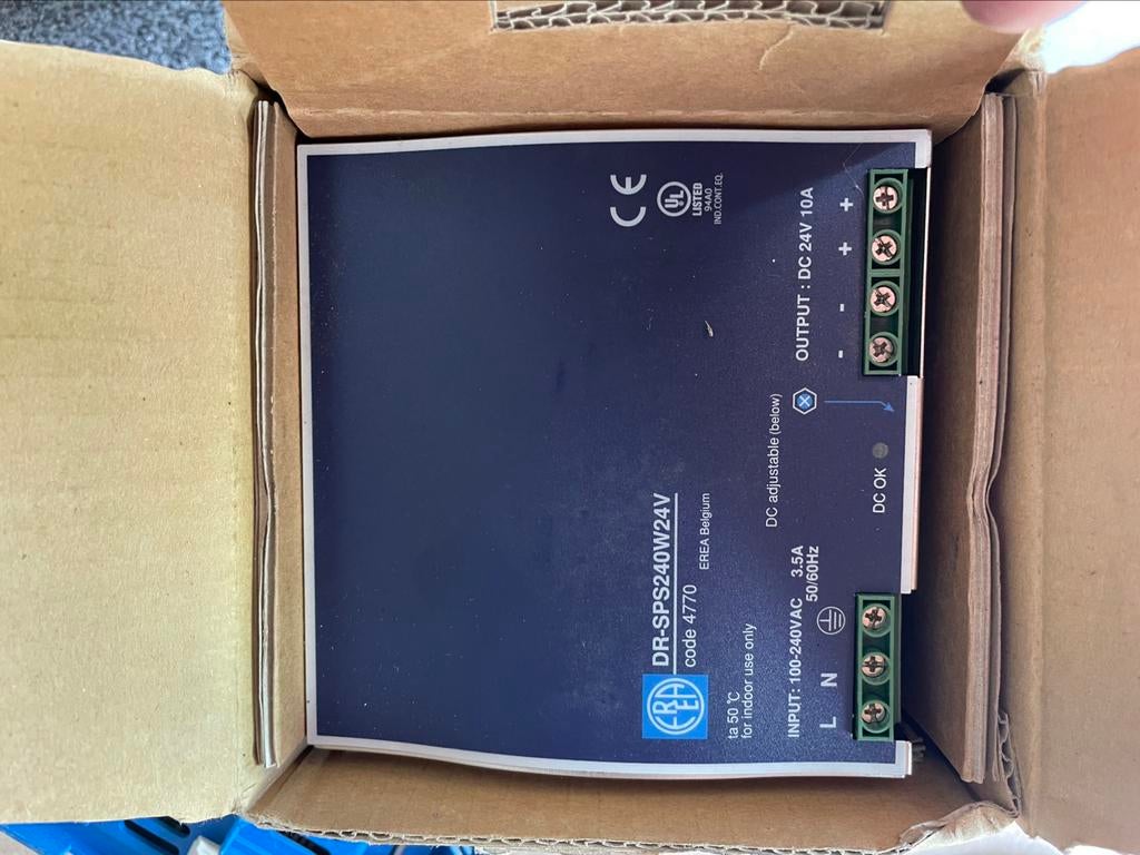 Alimentation stabilisée Erea 240w 220v/24v, Bricolage & Construction, Électricité & Câbles, Enlèvement ou Envoi, Neuf