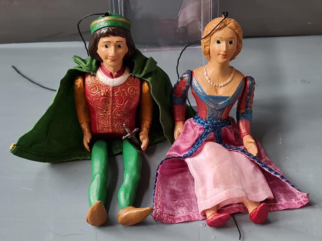 2 marionnettes italiennes Shakespeare Romeo - Giulia, Enlèvement ou Envoi, Neuf, Poupée