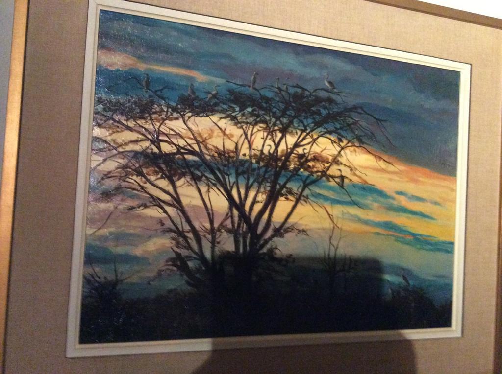 Schilderij kunstschilder JAN VAN HOUTTE (reigers), Antiek en Kunst, Kunst | Schilderijen | Klassiek, Ophalen of Verzenden