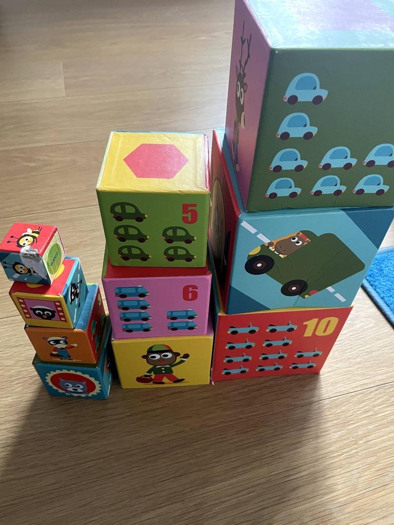 Blokken dozen stapeltoren Djeco, Enlèvement, Utilisé, Autres types