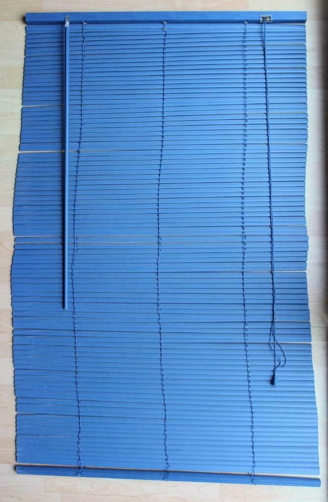 luxaflex lamellen gordijn blauw, Huis en Inrichting, 100 tot 150 cm, Gebruikt, Grijs, 50 tot 100 cm