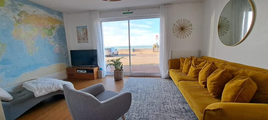 Le Portel: Charmant huis met uitzicht op zee 6pers, Wasmachine, Normandië, Picardie of Noord, Stad, Eigenaar