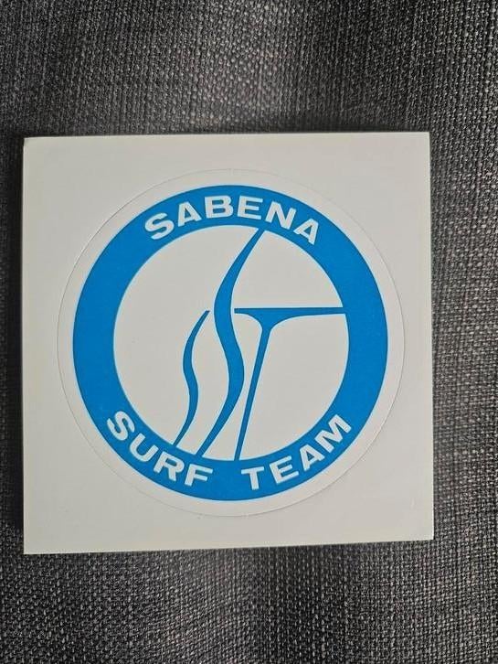 Sticker Sabena Surf team, Ophalen of Verzenden