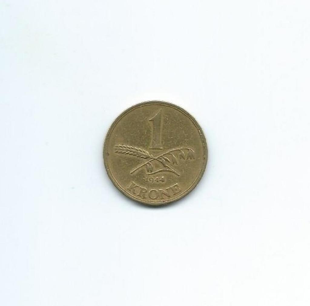 Denemarken, 1 Krone 1944., Enlèvement ou Envoi, Autres pays, Monnaie en vrac