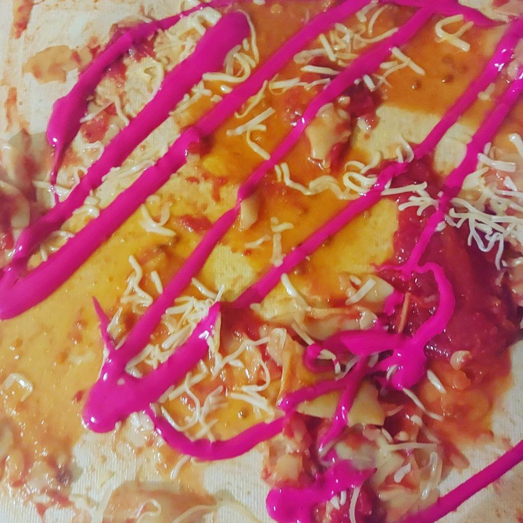 TOMAAT KAAS VERS EN ACRYL OP DOEK, Verzenden