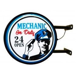 Mechanic on Duty dubbelzijdige decoratie verlichting lamp, Ophalen of Verzenden, Nieuw, Lichtbak of (neon) lamp
