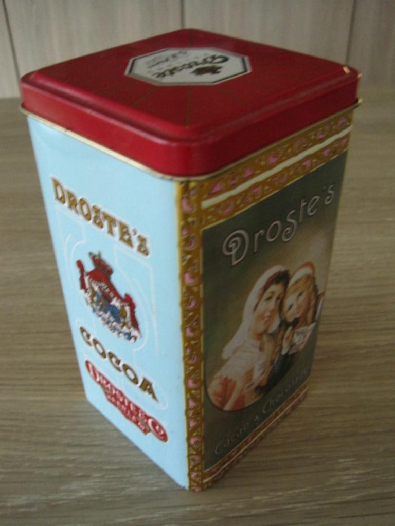 Blikken bewaardoos Droste vintage, Verzamelen, Ophalen of Verzenden, Gebruikt, Droste