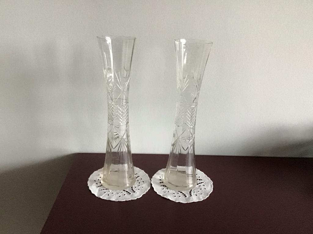 Twee slanke retro vazen, Ophalen of Verzenden
