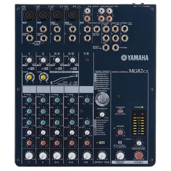 MG82 cx mix tafeltje Yamaha, Enlèvement, Utilisé, 5 à 10 canaux, Entrée micro