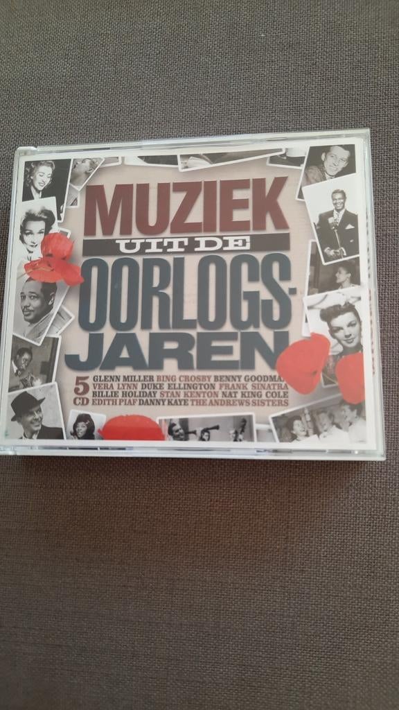 5CD  MUZIEK UIT DE OORLOGSJAREN, Ophalen of Verzenden, Zo goed als nieuw, Pop