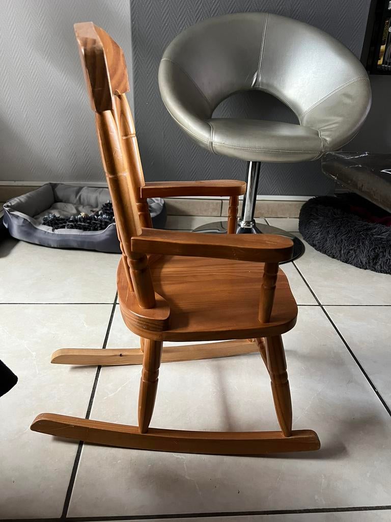 Chaise à bascule en bois pour enfant, Utilisé, Autres types