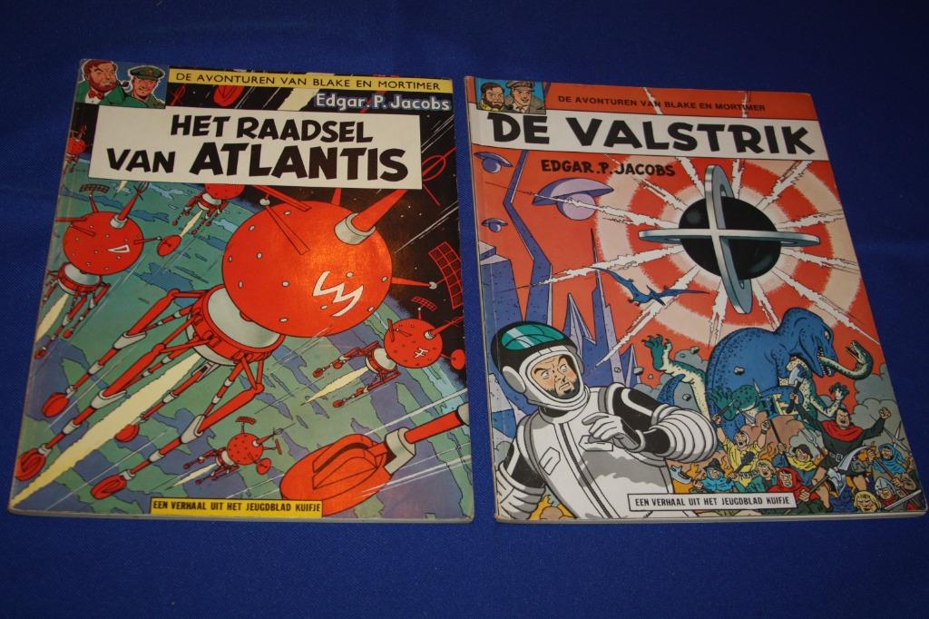 Blake en Mortimer ,Edgar. P. Jacobs , 1970-72 ( herdruk), Gelezen, Edgar P. Jacobs, Ophalen of Verzenden, Meerdere stripboeken