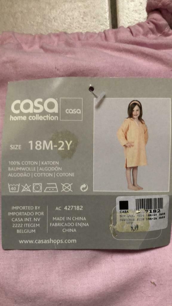 Slaapkleedje roze badstof 18m - 2jaar nieuw, Ophalen of Verzenden, Nieuw