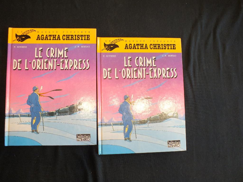 AGATHA CHRISTIE (2 ALBUMS EO) EDITIONS LEFRANCQ, J.F MINIAC, Complete serie of reeks, Ophalen of Verzenden, Zo goed als nieuw