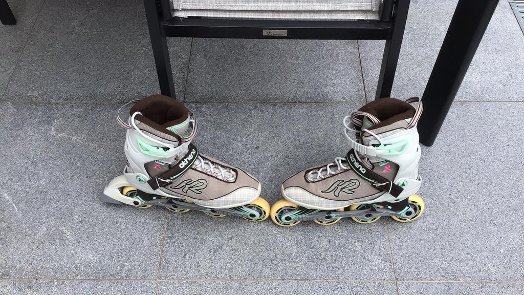 Inline skates / skeelers Athena K2 maat 42, Sport en Fitness, Skeelers, K2, Ophalen of Verzenden, Zo goed als nieuw, Inline skates 4 wielen