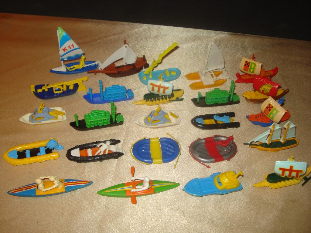 KINDER Lot d'Anciennes Séries de Bateaux Divers 1987 - 1994, Enlèvement ou Envoi, Comme neuf, Autres types