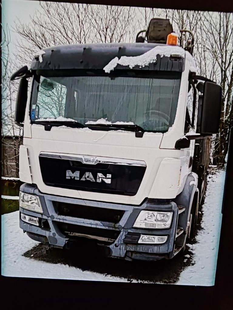 Man 26.400 TGS équipé grue avec grappin rotatif, Achat, MAN, Air conditionné, Automatique