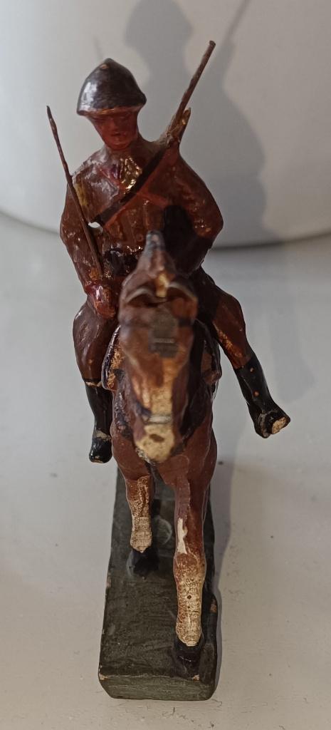Soldat Belge à cheval (sabre + fusil), Verzamelen, Ophalen of Verzenden, Gebruikt, Mens