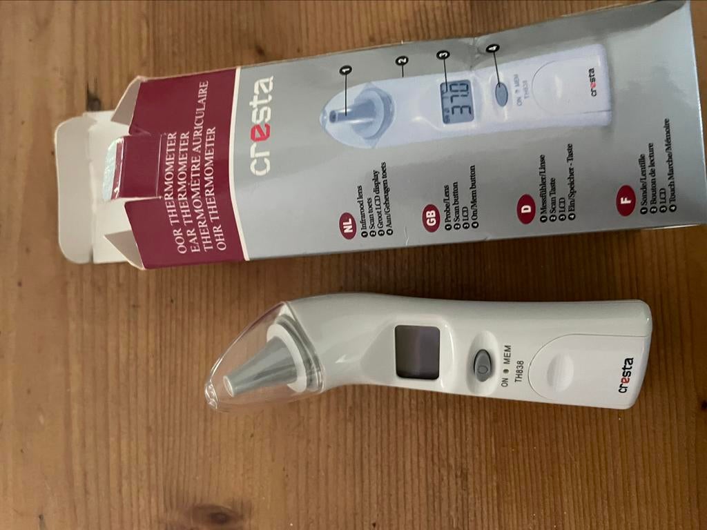 CRESTA oorthermometer type TH838, Ophalen of Verzenden, Zo goed als nieuw