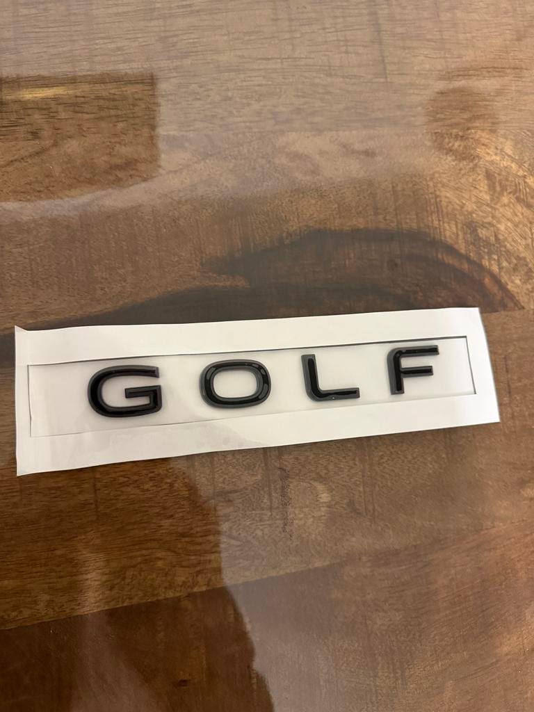 Badge Lettrage noir logo GOLF, Maison & Meubles, Enlèvement, Comme neuf