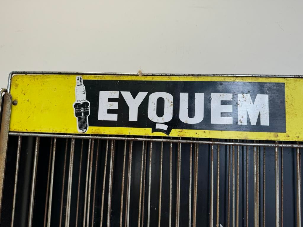 EYQUEM oude reclame display, Ophalen of Verzenden, Gebruikt, Reclamebord