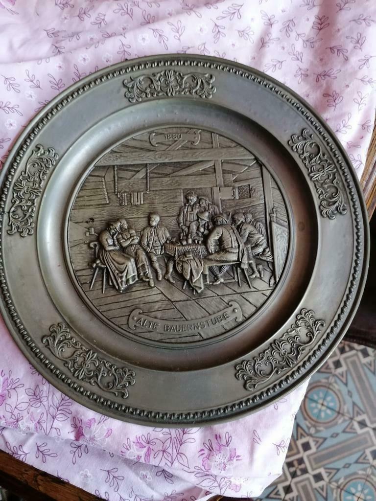 assiette decorative en etain, Enlèvement ou Envoi