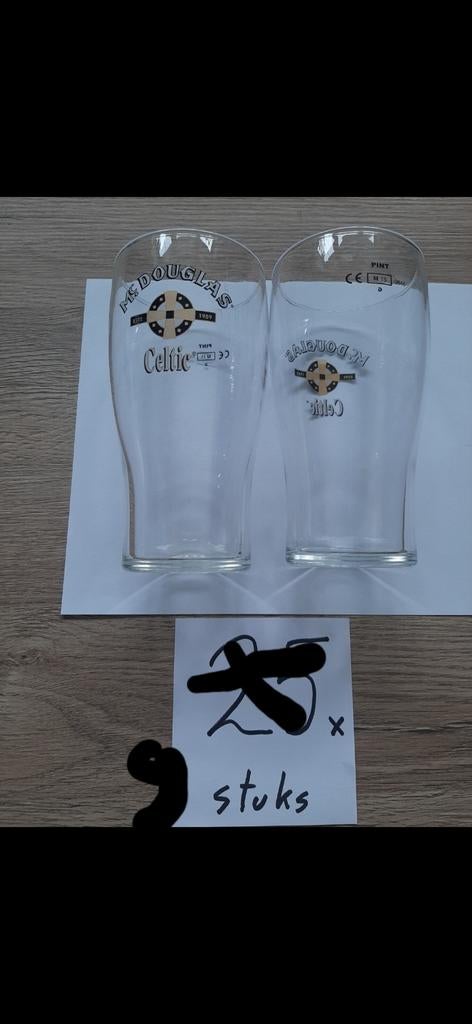9 pièces de Mc.Douglas, verres à bière celtiques, Enlèvement ou Envoi, Comme neuf