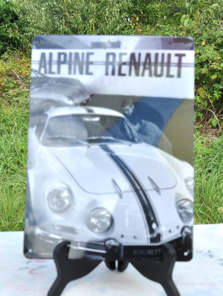 plaque métal décorative alpine Renault, Verzamelen, Ophalen of Verzenden, Zo goed als nieuw, Overige typen
