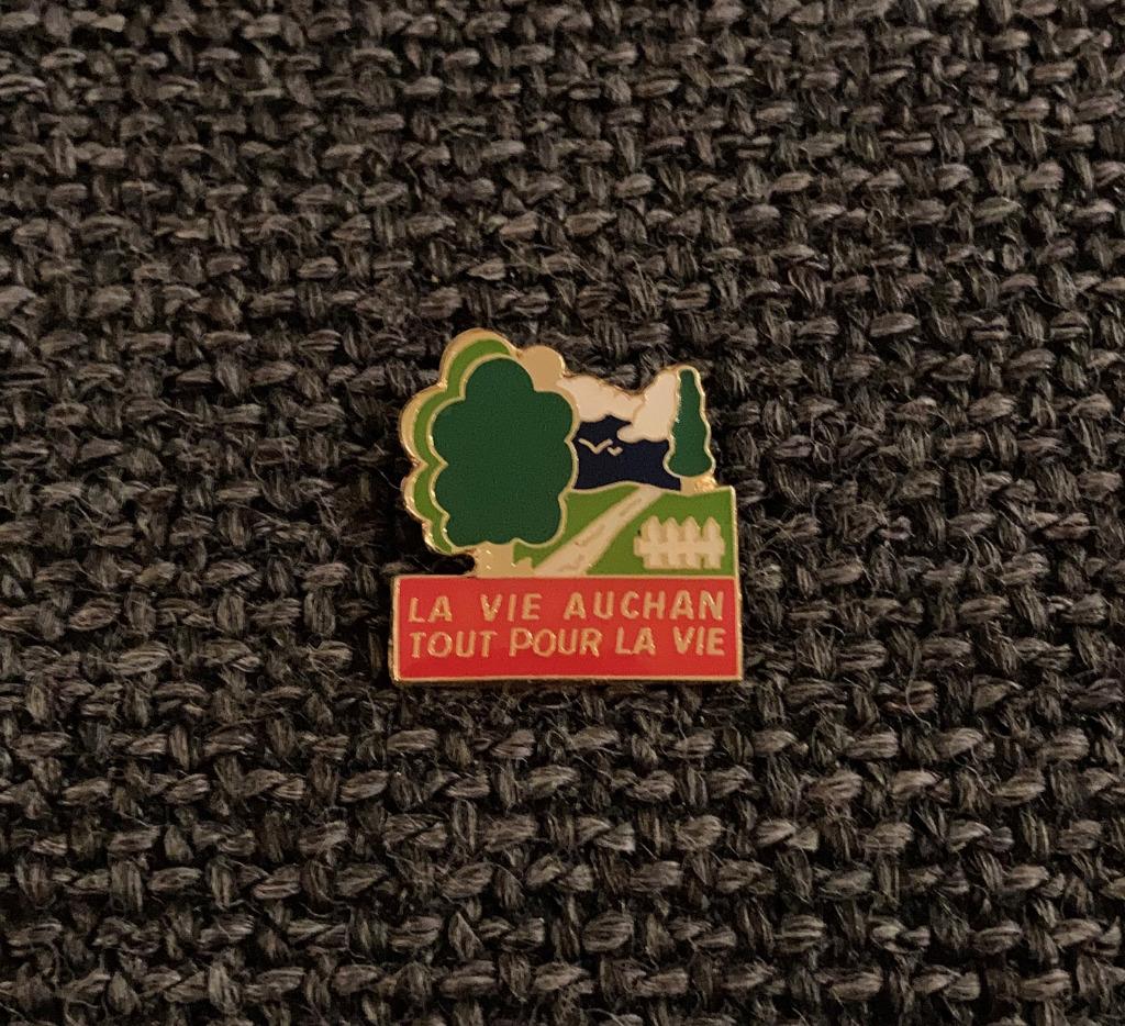 PIN - AUCHAN, Envoi, Utilisé, Autres sujets/thèmes, Insigne ou Pin's