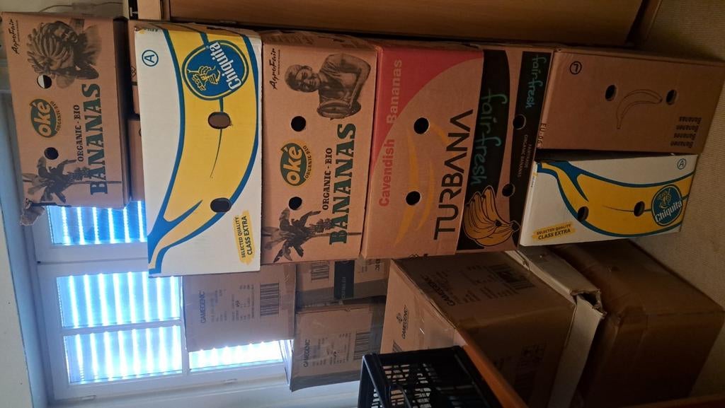 Boîtes de bananes et cartons de déménagement, Enlèvement ou Envoi, Comme neuf