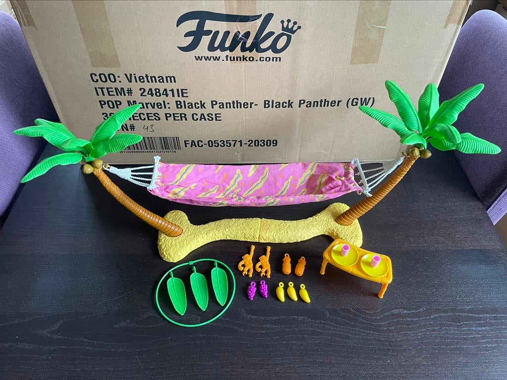 Vintage Barbie Hawaiian Fun Hammock Hideaway hangmat 1990, Ophalen of Verzenden, Gebruikt, Gebruiksvoorwerp