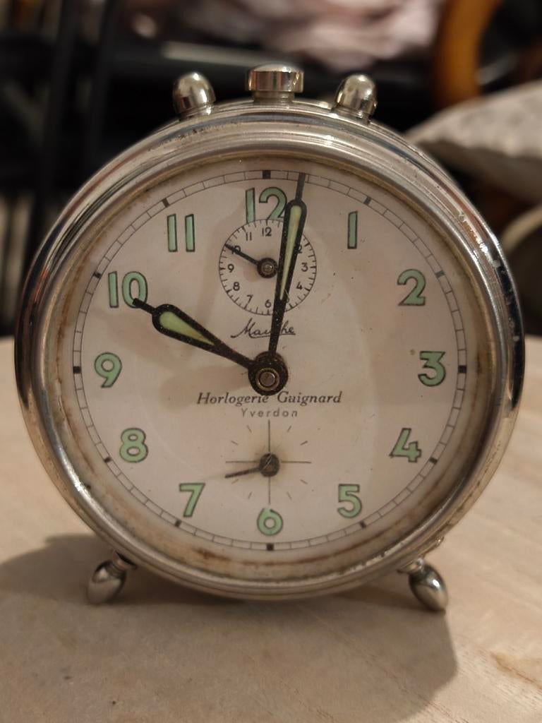 Ancien réveil mécanique Art Déco, vintage/collector Mauthe, Electroménager, Réveils