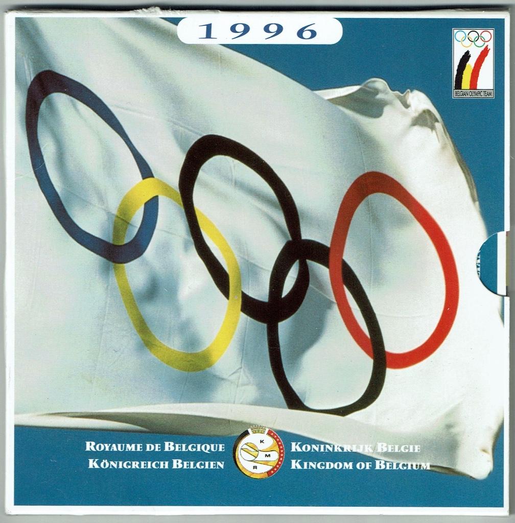 Set de monnaies fleurs de coin Jeux Olympiques 1996, Timbres & Monnaies, Monnaies | Belgique, Envoi, Autre, Série