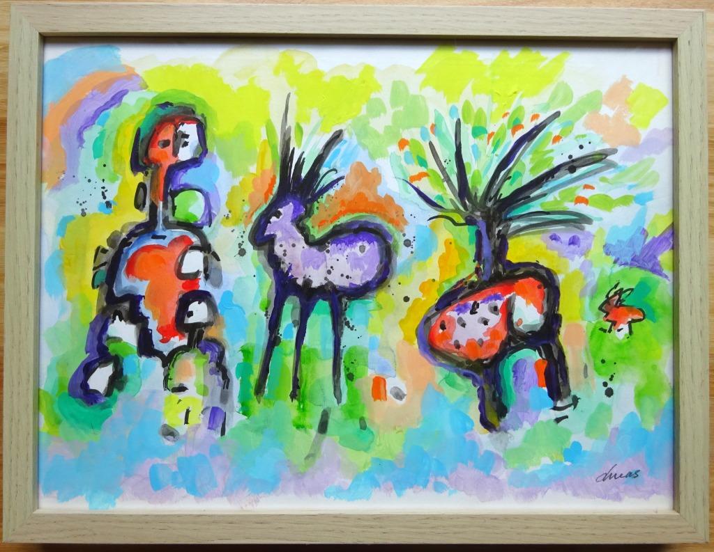Lucas, GT, Cobra-figuren '23, 30 x 40 cm, Ophalen of Verzenden
