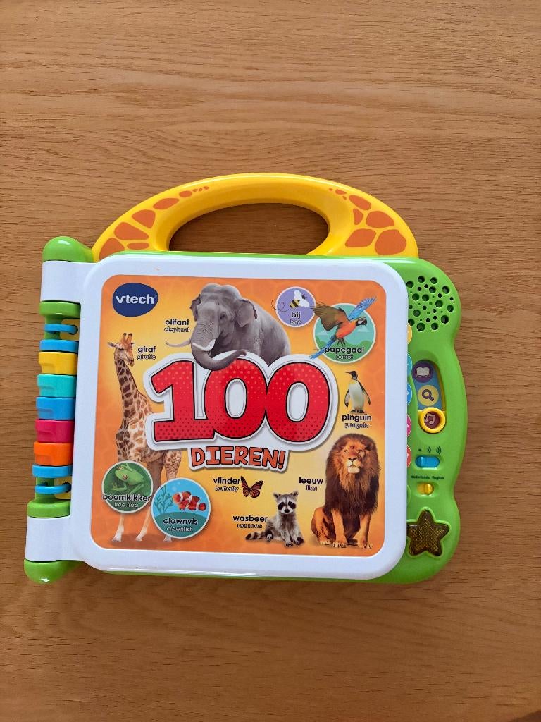 VTECH - 100 dieren - Interactief geluidenboek, Ophalen, Nieuw, Taal en Lezen, Met licht