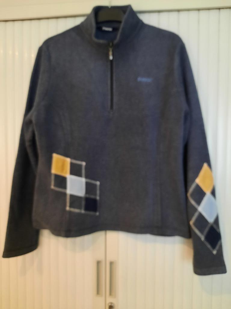 Pull, grijsblauwe fleece, merk PIKEUR, MT 46, Dieren en Toebehoren, Ophalen of Verzenden, Zo goed als nieuw, Dames, Recreatie