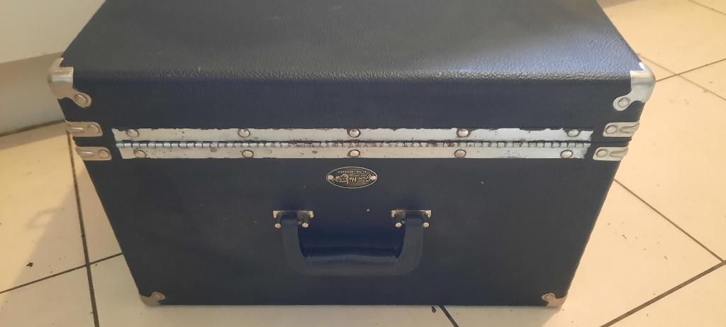 Antieke Leder Koffer pistolen jun.Ho st.paul.minnesota, Ophalen, Minder dan 50 cm