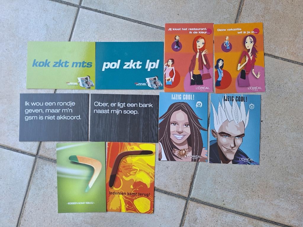 Lot de 10 cartes postales publicitaires., Enlèvement ou Envoi, Non affranchie, Artisanats et Métiers