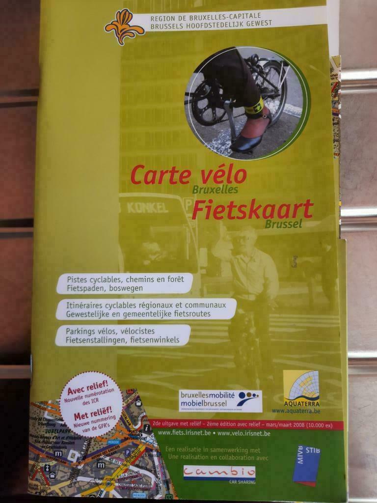 carte vélo Bruxelles, Enlèvement, Comme neuf