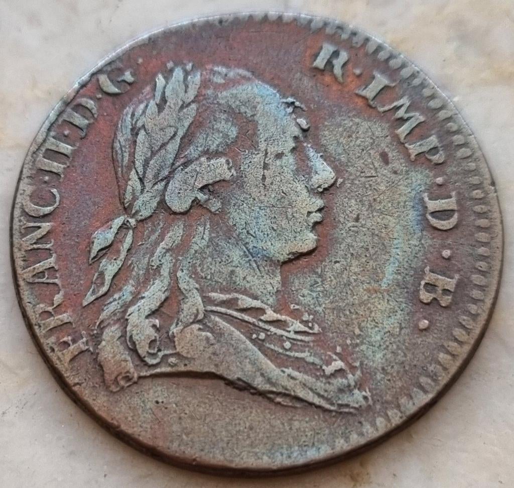 1 Oord/Liard 1793 (Brussel) Frans II, Postzegels en Munten, Munten | België, Ophalen of Verzenden, Losse munt, Zilver